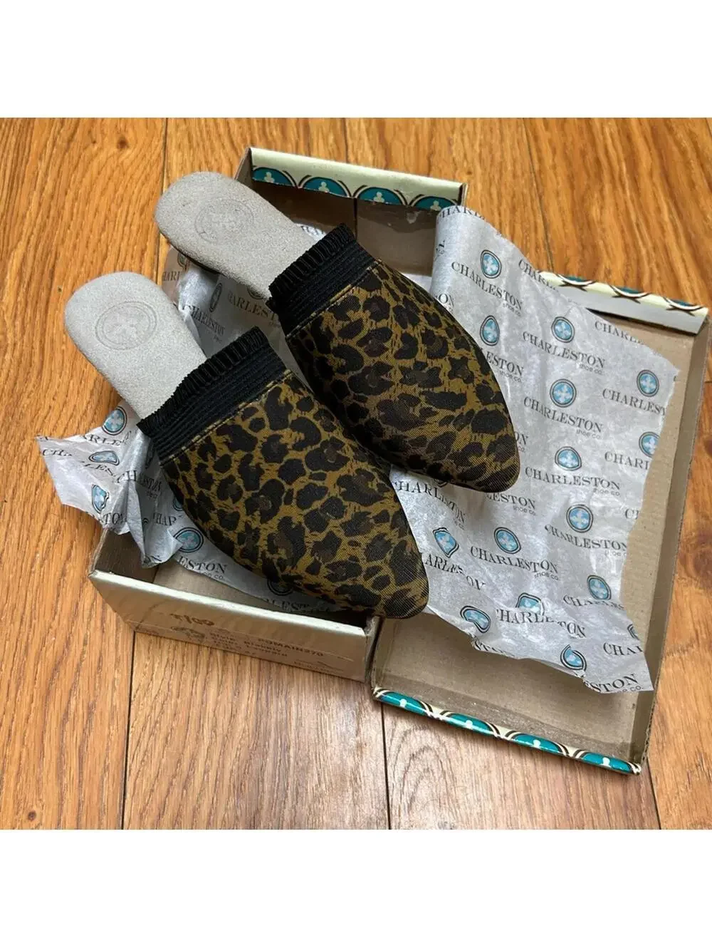Charleston Shoe Company Leopard Print Slide Mule “Blakely” | Size 6 EU 37 NEW